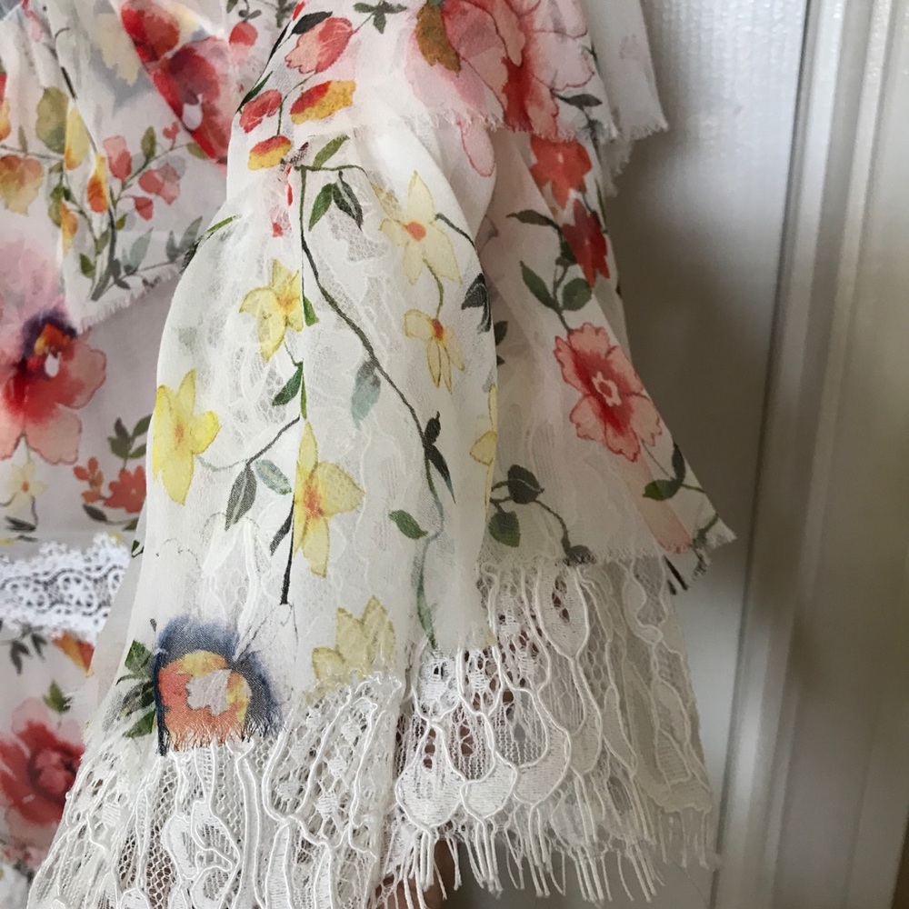 Anthropologies Floral Dress Size 2 Alice & Olivia - Picture 7 of 9